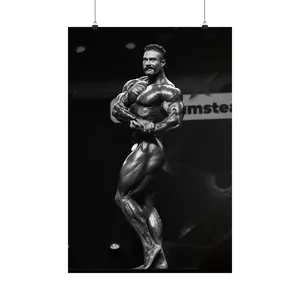 Chris Bumstead "Daddy CBUM" Thavage Mr. Olympia Champion CBUM Posing Premium Poster 15