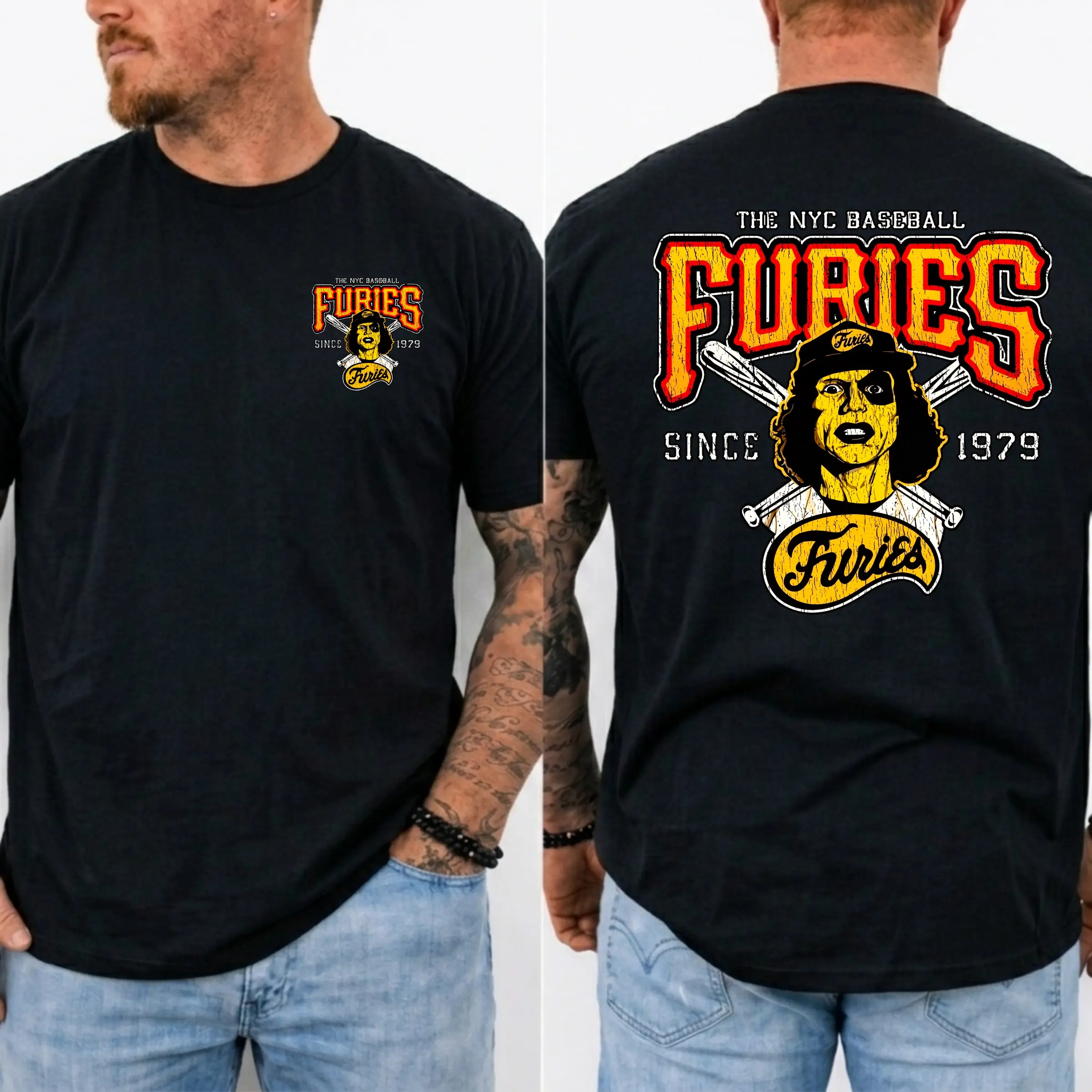 The Warriors Baseball Furies T-Shirt, Vintage 1979 NYC Baseball Graphic Shirt, Cult Movie Fan Gift, MADE IN USA