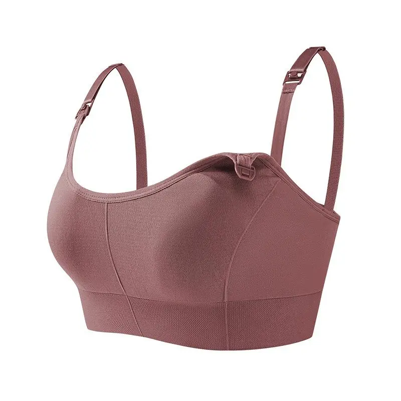 Women's Seamless Steel-Free Bralette for Pregnant & Breastfeeding Moms - Chest Pad-Free, Comfortable Back Design, Everyday Camping Essential Underwear Bra Seamless Maternity Bras Maternity Bra