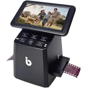 ClearScan S5 Film Scanner High-Resolution Film&Slide Scanner with 5" LCD - Convert 135, 126, 110 Super8 Negatives and Slides to 24MP Digital JPEG Photos
