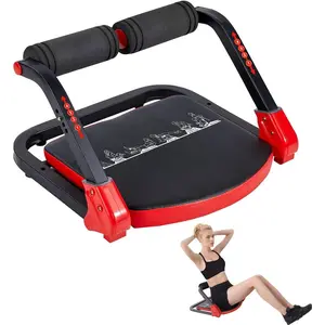 Ab Machine, Sit Up Exercise Equipment, Ab Workout Equipment with 4 Adjustable Resistance, Ab Trainer for Stomach Workout with 330 LBS Weight Capacity, Foldable Ab Crunch Machine for Home Gym