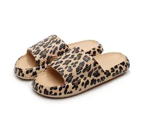 2026 Leopard Print EVA Slippers Summer Must-Have Non-Slip Cloud Slides Beach & Bathroom Ready Thick Sole Comfort Viral TikTok Trend Cozy Aesthetic Perfect Gift Idea