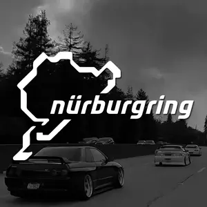 2025 MAP "nurburgring" stickers,High Quality And Durable Automobiles Exterior Accessories Self-adhesive Decals