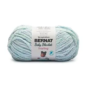 Baby Blanket Frosting Seaside Yarn - 1 Pack of 10.5oz/300g - Polyester - #6 Super Bulky - 220 Yards - Knitting & Crochet