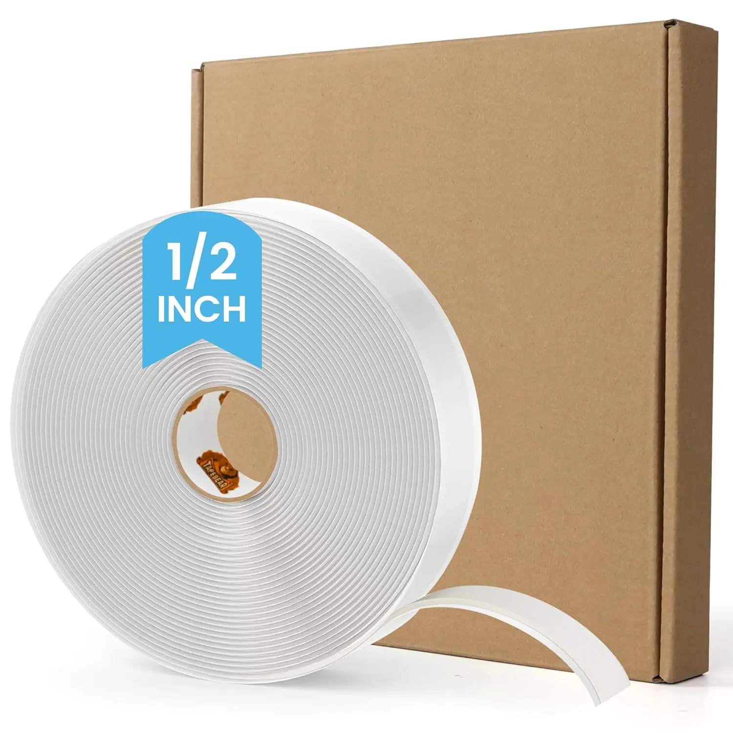 Butyl Tape White 1/2" x 30' x 1/8" RV Tape Sealant , White Butyl Caulking, Stretchable Butyl Sealant Headlight Putty Tape for EPDM Auto RV Window
