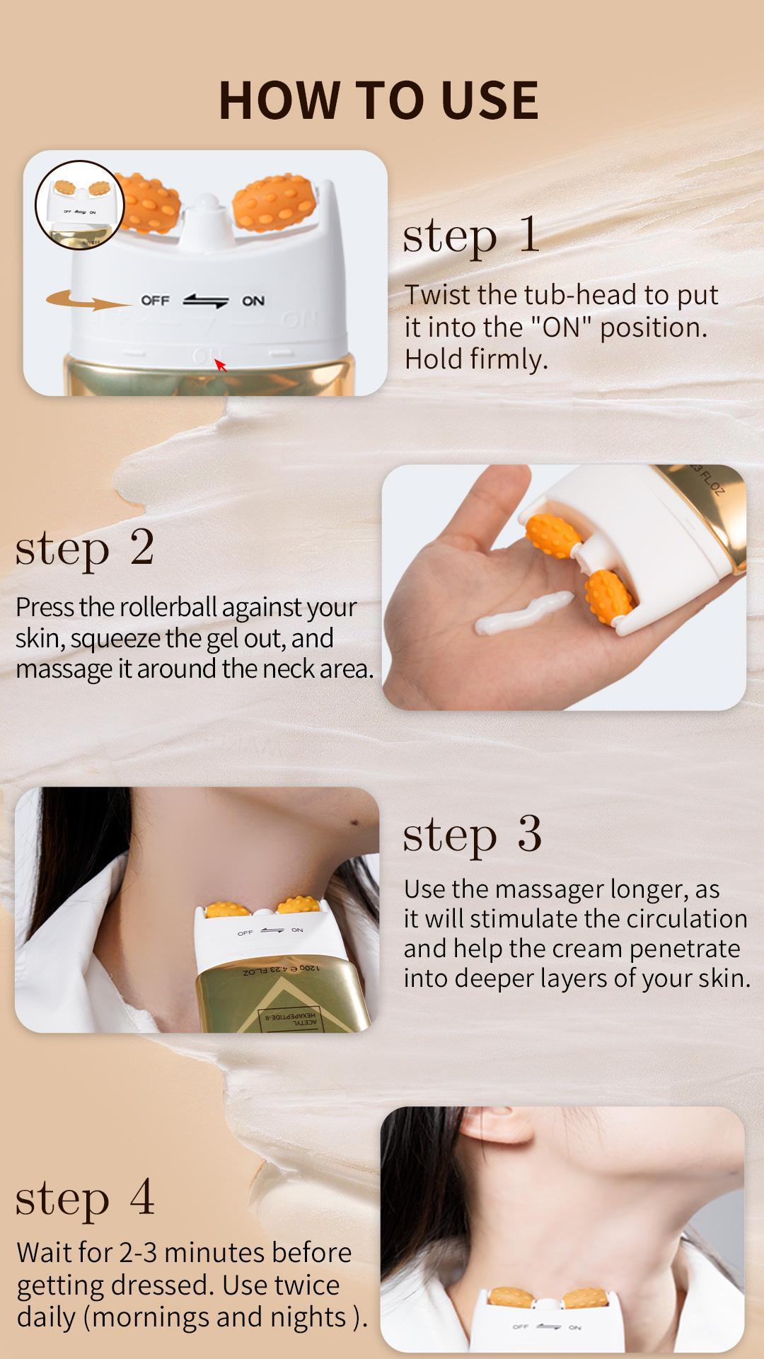 [YCZ] 2-Piece Value Pack - Neck Firming Cream, Tighten and Lift Neck Cream for Crepey Skin, Skin Moisturizer, Deep Moisturizing, Cruelty free Neck Care Body Care Tightening