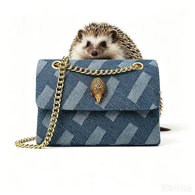 Cowboy chain women's handbag shoulder crossbody bag hedgehog handbag coin purse