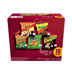 Frito-Lay Fiery Mix Variety Pack Snack Crisps, 18-Count Multipack