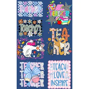 TEACHER (1) PREMADE GANGSHEET  - 22X36  DTF TRANSFERS - DIRECT TO FILM