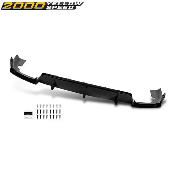 3PCS Gloss Black Rear Diffuser Lip, IKON Style, High Quality Materials, Easy to Install, Direct Pricing by the Factory, Fit for 2020-2024 BMW X6 G06 M Sport Auto Replacement Bumper Part