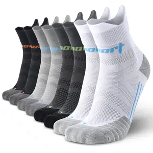 4 Pairs Men's Professional Athletic Crew Socks - Winter Warm  Anti-Odor  Sweat-Wicking Towel Bottom Socks for Running  Hiking  Basketball & Cycling
