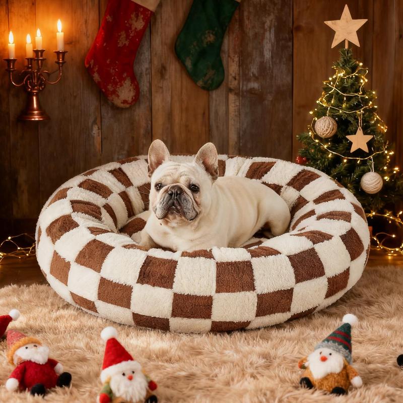 Lesure Warm Donut Bed - Cozy Fluffy Calming Bed for Small/Medium/Large Dogs & Cats, TikTokShopBlackFriday Choice, Soft Plush Round Pet Bed for Winter Comfort, Washable, Anti-Slip Bottom, Camas para Perros, Pet Supplies Bedding Lesure Warm Donut Bed - Cozy Fluffy Calming Bed for Small/Medium/Large Dogs & Cats, TikTokShopBlackFriday Choice, Soft Plush Round Pet Bed for Winter Comfort, Washable, Anti-Slip Bottom, Camas para Perros, Pet Supplies Bedding