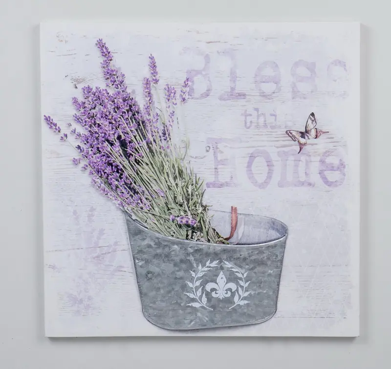 Jeco HD-WA096 15.75 in. 3D Canvas Wall Art, Purple