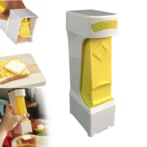Single-Stick Butter Cutter, Butter Dispensers & Organizers, One-Click Butter Cutter, Home Easy Dispenser for Toast, Quick Bread and Breakfast Kitchen Utensils Cheese Compact
