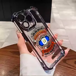 One day I left Guatemala, But Guatemala Never Left Me Creative Design Suitable For Aesthetic Electroplated TPU Casing For iphone 17 16 15 14 13 12 11 X XS PRO PLUS MAX AIR L1695 Four Corners Anti-Fall Transparent Casual Soft Silicone Phone Cases