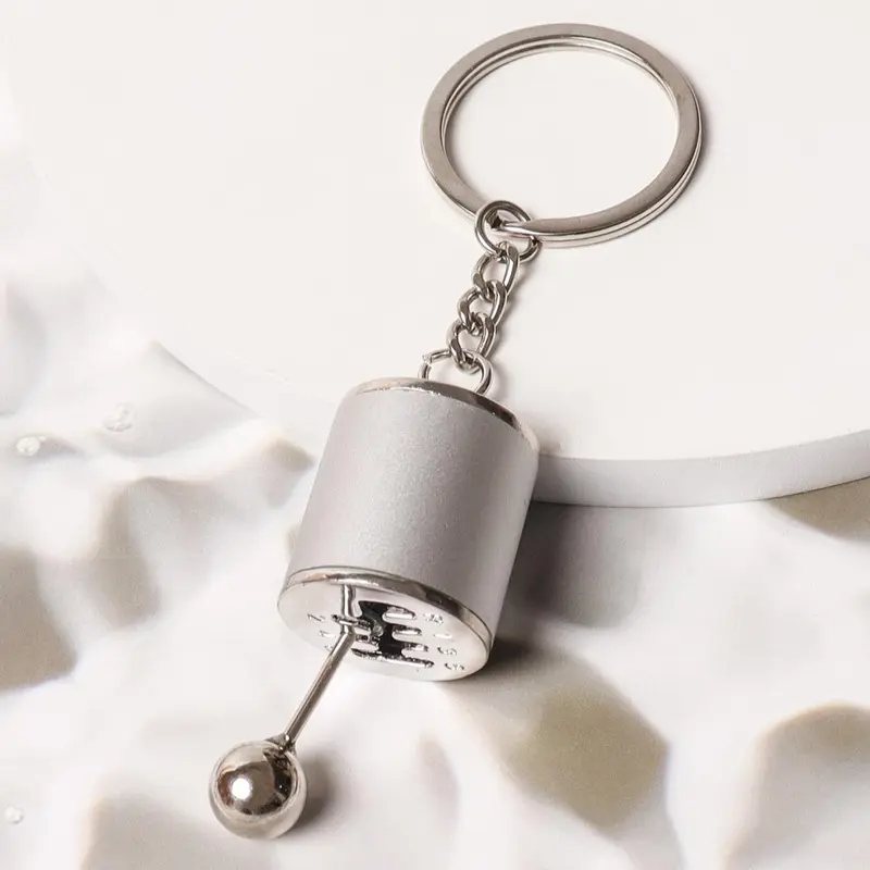 Men's Fall 2024 Car Gear Shift Design Keychain, Metal Car Pendant Keychains for Car Keys & Key Fob, Accessories for Men