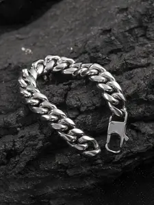 Shiny Silver Miami Cuban Link Chain Bracelet, High Polished Premium Stainless Steel, 6/7/8/9 Inch Length, Thick Heavy Duty Design with Unique Clasp, Perfect Christmas & New Year Gift