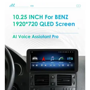 10.25" Car Radio for Mercedes Benz C-Class W204 S204 W205 Car Intelligent systems Multimedia Player 2din Carplay Android Auto GPS