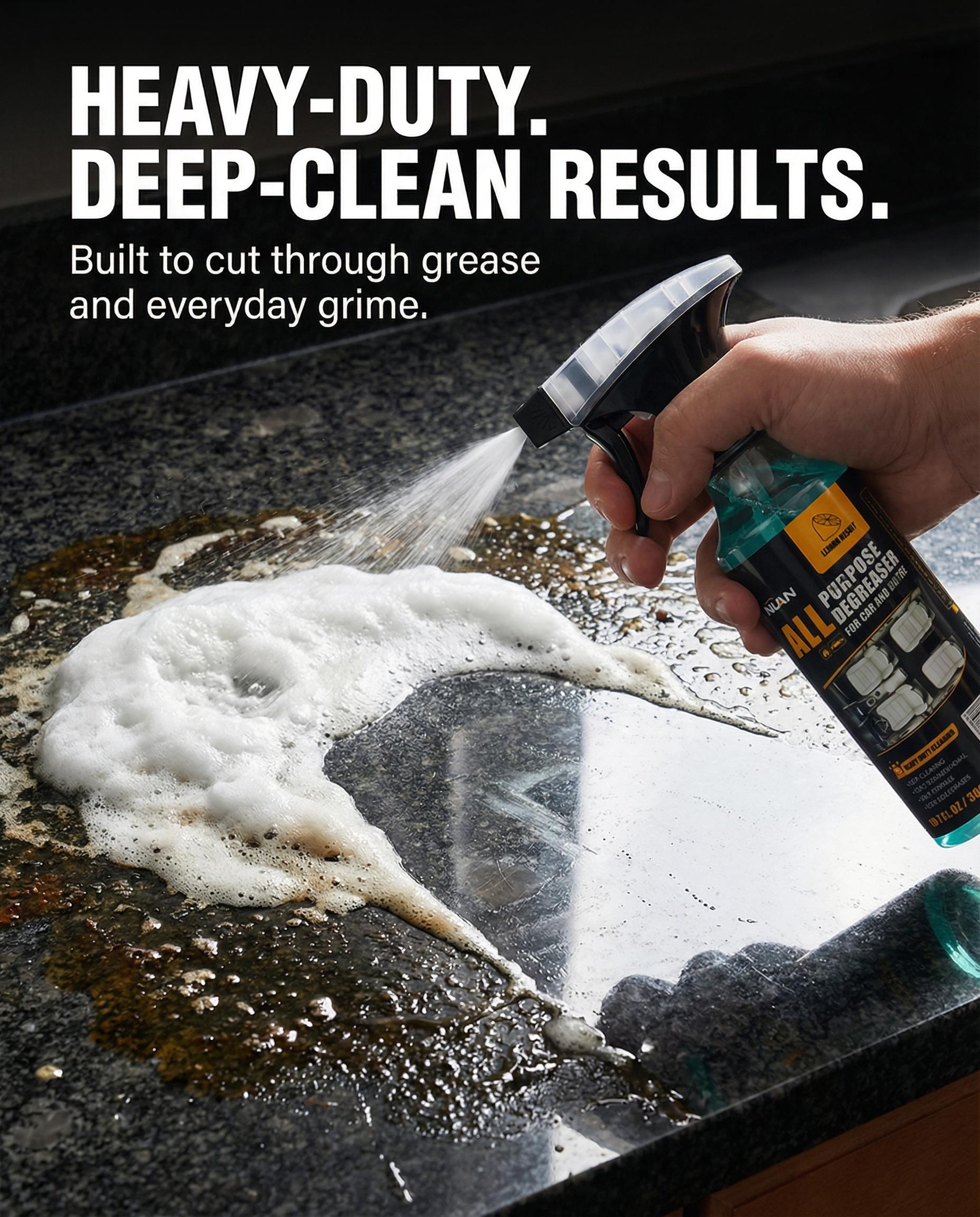 NUAN Multi-purpose Cleaning Spray - Heavy Duty Stain Remover for Car Interiors & Home Surfaces - Ultimate Solution for Deep Cleaning Stubborn Dirt NUAN Multi-purpose Cleaning Spray - Heavy Duty Stain Remover for Car Interiors & Home Surfaces - Ultimate Solution for Deep Cleaning Stubborn Dirt