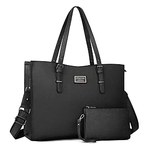 MOSISO Laptop Tote Bag for Women 15–15.6 Inch – Waterproof PU Leather Work Briefcase with Small Pouch, Large Capacity Multi-Compartment Shoulder Handbag, Protective Business Office Bag for Travel, School & Teacher Use MOSISO Laptop Tote Bag for Women 15–15.6 Inch – Waterproof PU Leather Work Briefcase with Small Pouch, Large Capacity Multi-Compartment Shoulder Handbag, Protective Business Office Bag for Travel, School & Teacher Use