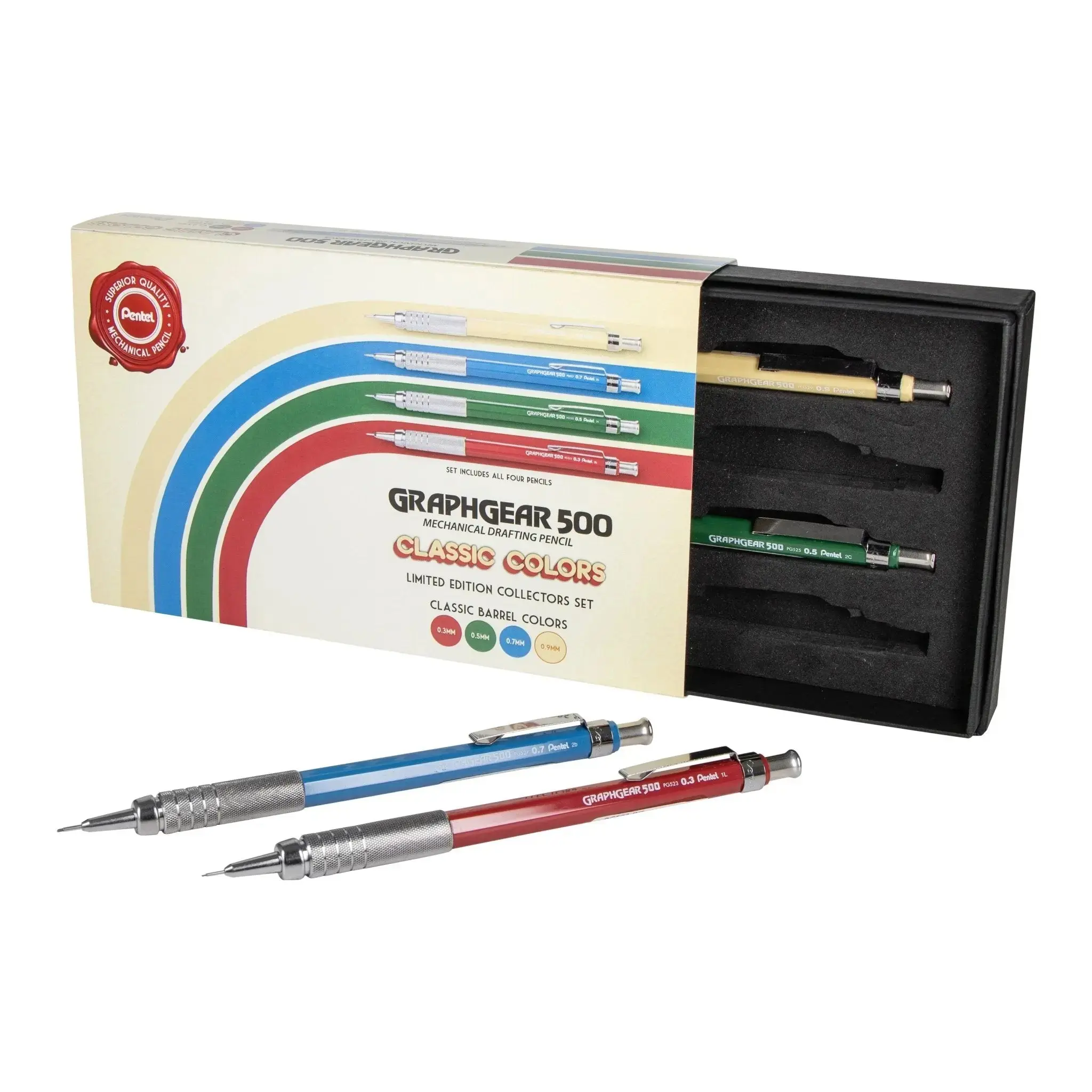 GraphGear 500 Mechanical Pencil Classic Colors Box Set GraphGear 500 Mechanical Pencil Classic Colors Box Set