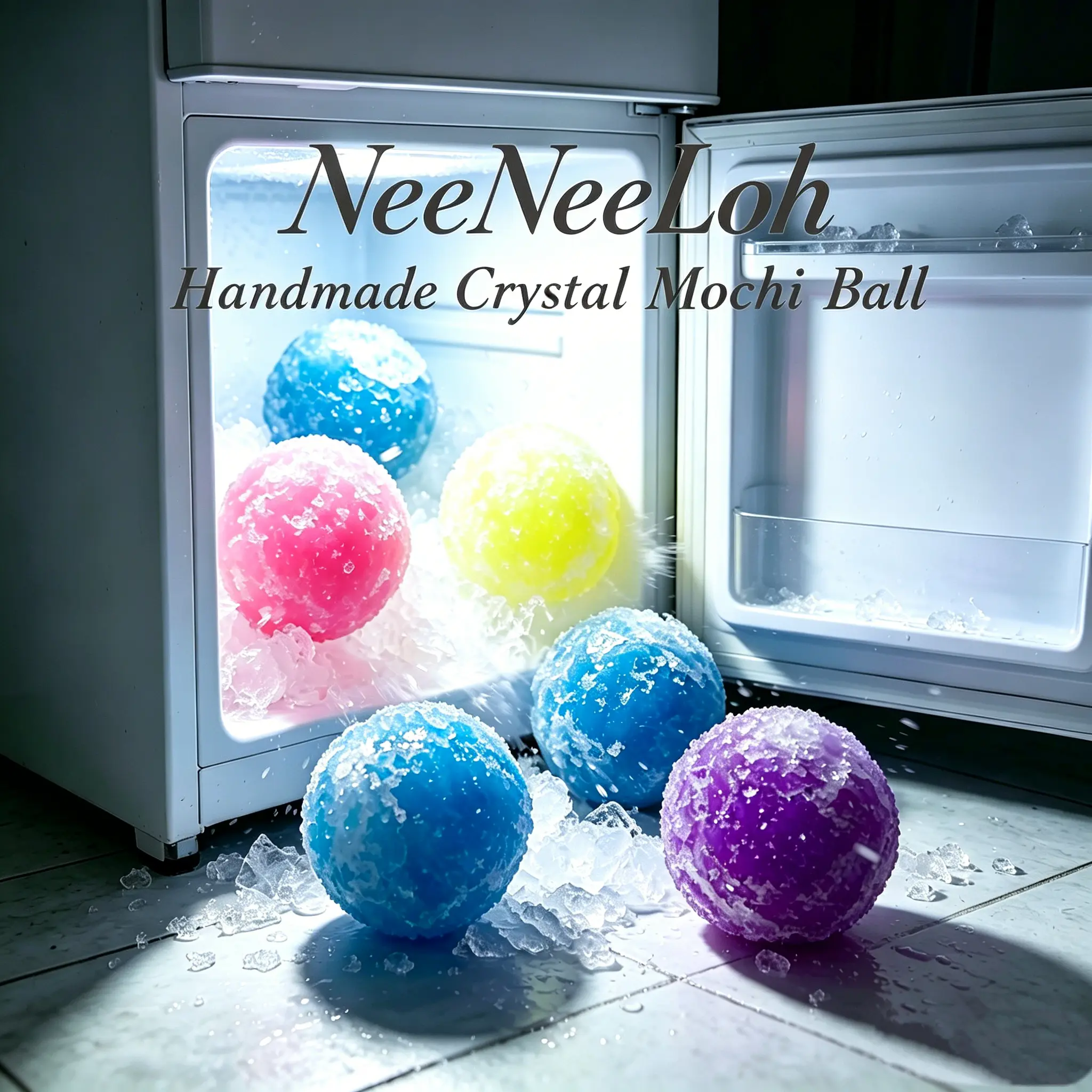 Handmade Crystal Mochi Squishy Balls, Cool Slushy Texture No-Odour Fidget Toy, Stress Relief Fidgets with Addictive ASMR Squelching Sounds for Leisure & Presents #SquishyVibes