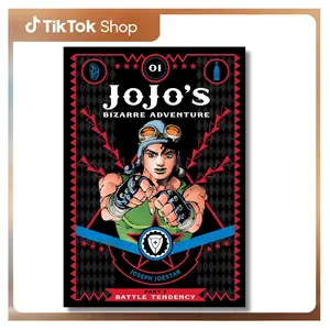 JoJo's Bizarre Adventure: Part 2 - Battle Tendency Arc Vol. 1 Hardcover Comic & Manga Book - Hirohiko Araki, English Edition, Joseph Joestar, Jonathan Joestar, Wild Humor, Frenetic Battles