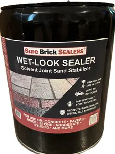 Sure Brick Solvent Wetlook Joint Stabilizing Sealer (5 gal) Pail