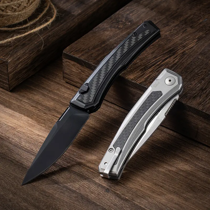 0556 Carbon Fiber Camping Knife - Durable Outdoor Tool, EDC Everyday Pocket Knife, Outdoor Survival Equipment, Camping Accessory, Fishing Gear, Adults