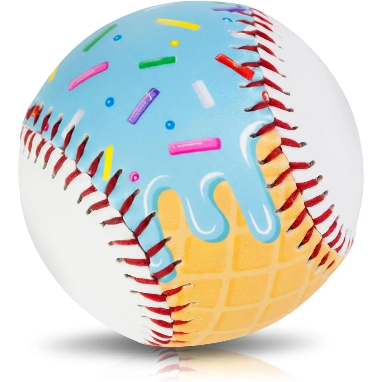 9 in PVC Sportsball - 1 Piece Baseball Training & Hitting Tool, Personalized Inspired Blue Drip Mom’s Gift, Minimal Decor Home Supplies