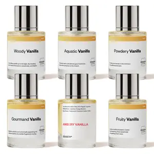 Everything Vanilla, Dossier, Women Perfume Bundle, 6x50ml, Woody Vanilla, Aquatic Vanilla, Powdery Vanilla, Gourmand Vanilla, Fruity Vanilla, Ambery Vanilla