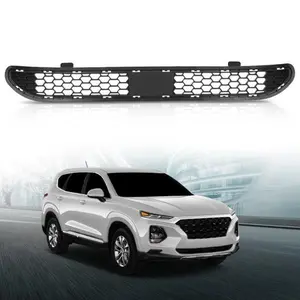 Front Bumper Lower Grille Grill Black Fit For For 2019-2020 Hyundai Santa Fe