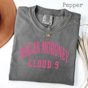 Youth and Adult Megan Moroney Cloud 9 Shirt, Cute Country Music Tee, Pastel Aesthetic Graphic, Concert Outfit, Concert shirt