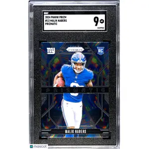 2024 Panini Prizm Malik Nabers Prizmatic Rookie #13 SGC 9 New York Giants