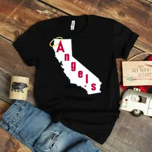 Throwback California Angels Baseball Logo T-Shirt