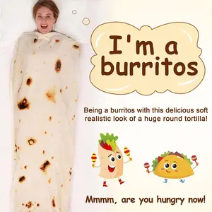 Soft Tortilla Burrito Blanket