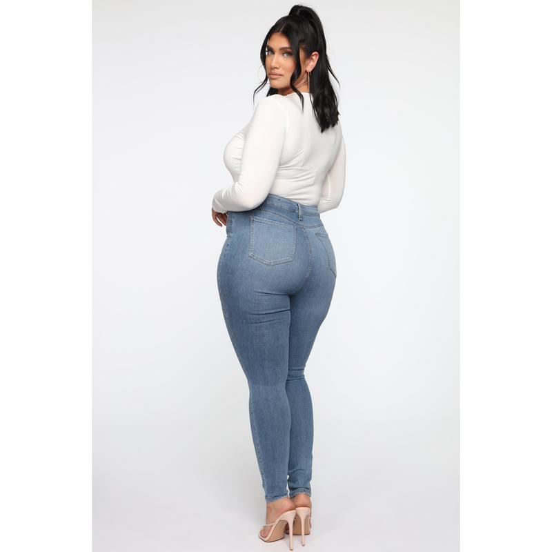 Flex Game Strong Super High Rise Skinny Jeans - Light Wash