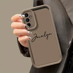 Personalized Customized Phone Case Compatible with Galaxy S21,S22,S23,S24,S25,S26,A13,A14,A15,A16,A17,A33,A34,A35,A36,A52,A53,A54,Note Ultra Plus FE 5G Luxury Soft TPU Shockproof DIY Name Cover S25 Ultra S24 S23 S21 S20 FE Gifts