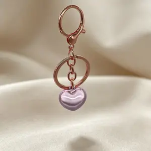 Rose Gold Keychain Water Bell, Girl Backpack Charm and Accessory, Perfect Gift for Holidays and Birthdays, Stylish and Functional