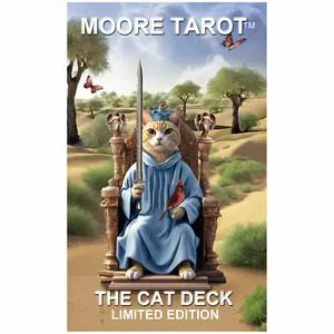 Moore Tarot: The Cat Deck - Original Tarot Deck Featuring Cats in a Versatile Design - Unique Design with added symbolism