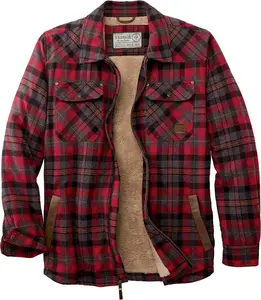 Men's Sherpa Lined Flannel Shirt Jacket - Tough as Buck