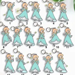 16 Ops (NOT COMBO) Rosalina Acrylic Keychain, Princess Rosalina Fan Gift, Universal Studios Keychain