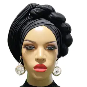 Auto Twist Turban for Women - Fashion Hair Accessory Boho Style Scarf Versatile Headwear Super Stretch Fabric