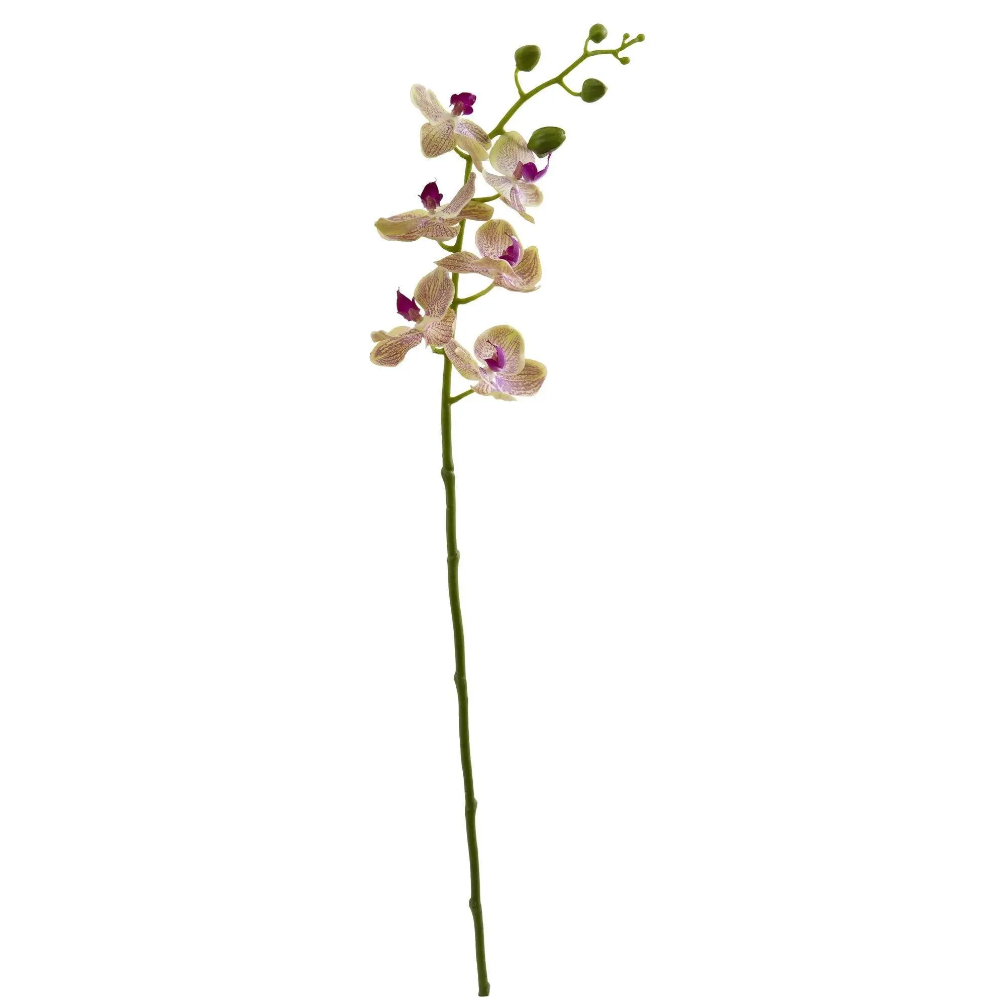 29” Artificial Phalaenopsis Orchid Flowers (Set of 4), Vibrant Faux Plants, Light Home Decor Ornaments for Table