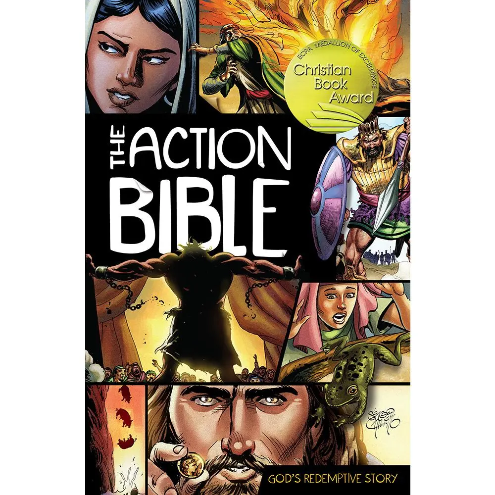 USED Book - The Action Bible: God's Redemptive Story (Hardcover) - english
