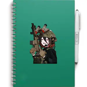 Night Ops Tactical Operator Sticker, Red Eyed Anime Soldier Girl, Sticker Vinyl Waterproof, Vinyl 2x2 to 6x6inch