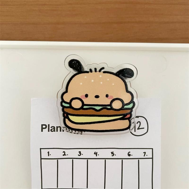 Sanrio Random 1/2/piece Pacha Dog Sealing Clip, High-Value PP Clip, Multifunctional Folder for Girls & Students, Travel Accessories