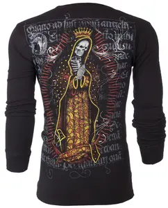 Archaic by Affliction Men's Thermal Shirt Death Mary