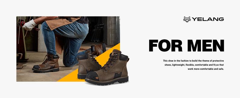 Men's Steel Toe Safety Work Boot Slip Resistant Puncture Utility Shoes Industrial Construction Outdoor botas de trabajo para hombre Safety boots