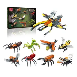 Insect Building Blocks Set, Building Sets, Educational Science Toy for Kids, 769 Pieces, Build 8 Insects, Fun Gift for Children Learning About Nature